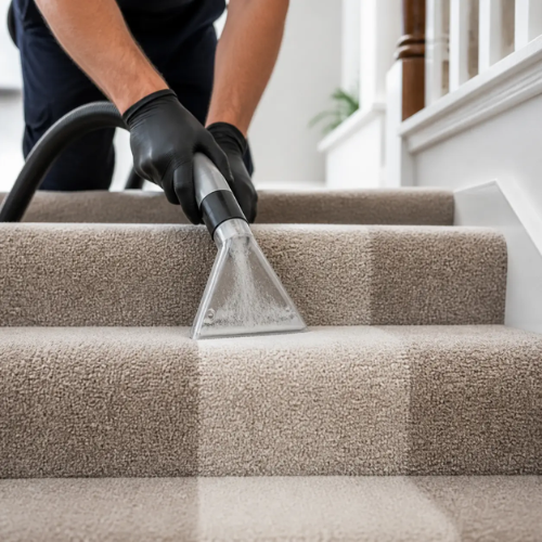 Stairs & Cushions cleaning service Bellville. From stair carpets to dining chairs and scatter cushions – we clean it all. Remove dirt, stains and allergens from high-traffic areas and delicate fabrics.